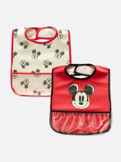 Füttern Und Abstillen|Primark „Disney Micky Maus“ Lätzchen, 2er-Pack Rot