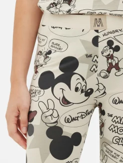 Schlafanzughosen|Primark „Disney Micky Maus“ Retro-Schlafanzug-Leggings Taupefarben