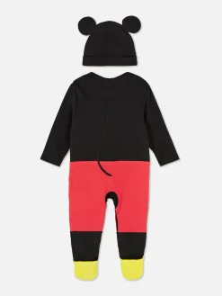 Sets Und Outfits|Babygirls Und Strampler|Primark „Disney Micky Maus“ Schlafanzug Und Mütze Im Set Rot