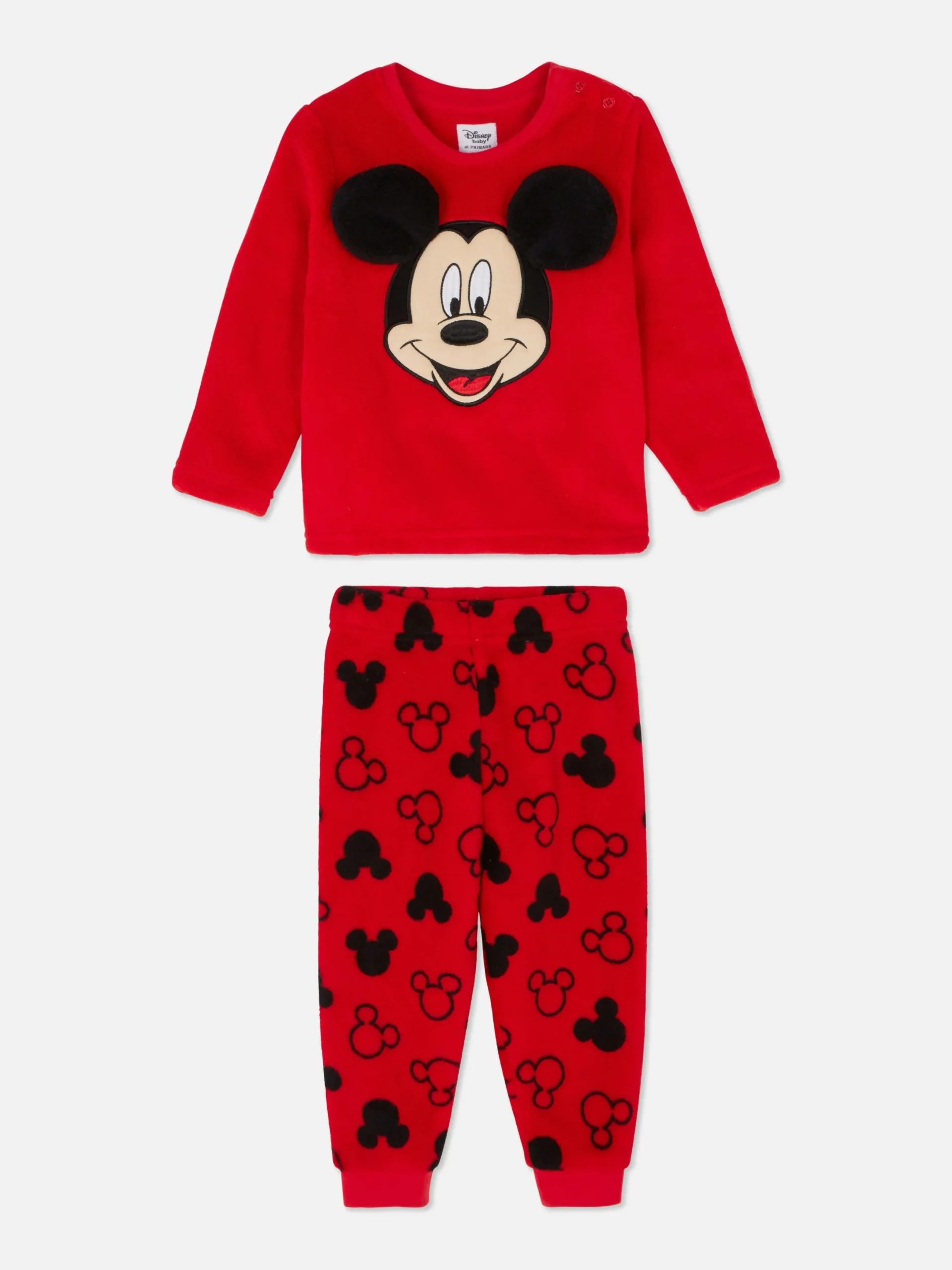 Schlafanzüge Und Nachtwäsche|Primark „Disney Micky Maus“ Schlafanzug Aus Fleece Rot
