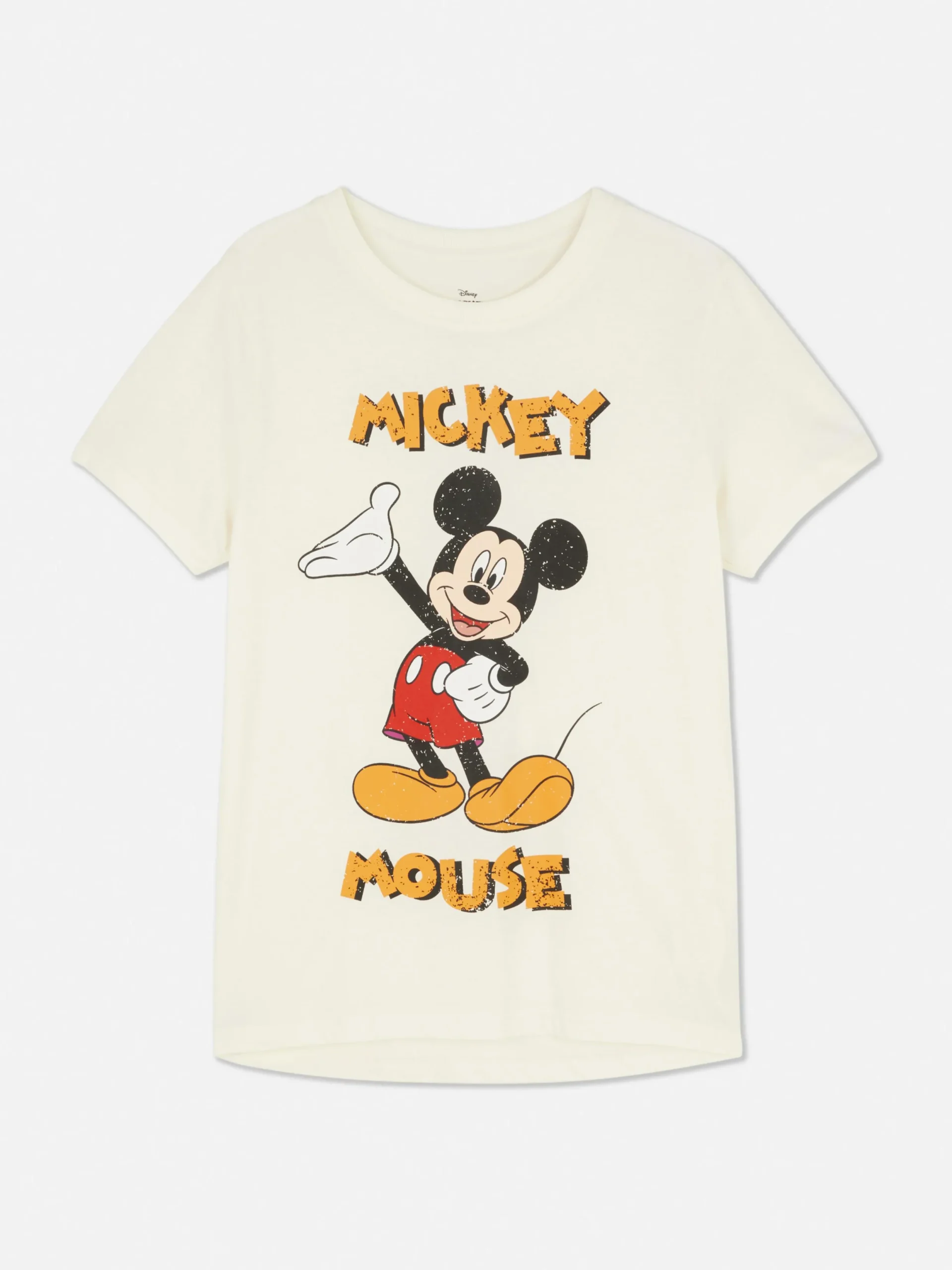 Tops Und T-Shirts|Primark „Disney Micky Maus“ T-Shirt Beige