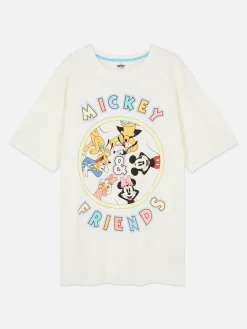 Schlafshirts Und Nachthemden|Primark „Disney Micky Maus Und Freunde“ Schlaf-T-Shirt Elfenbeinfarben