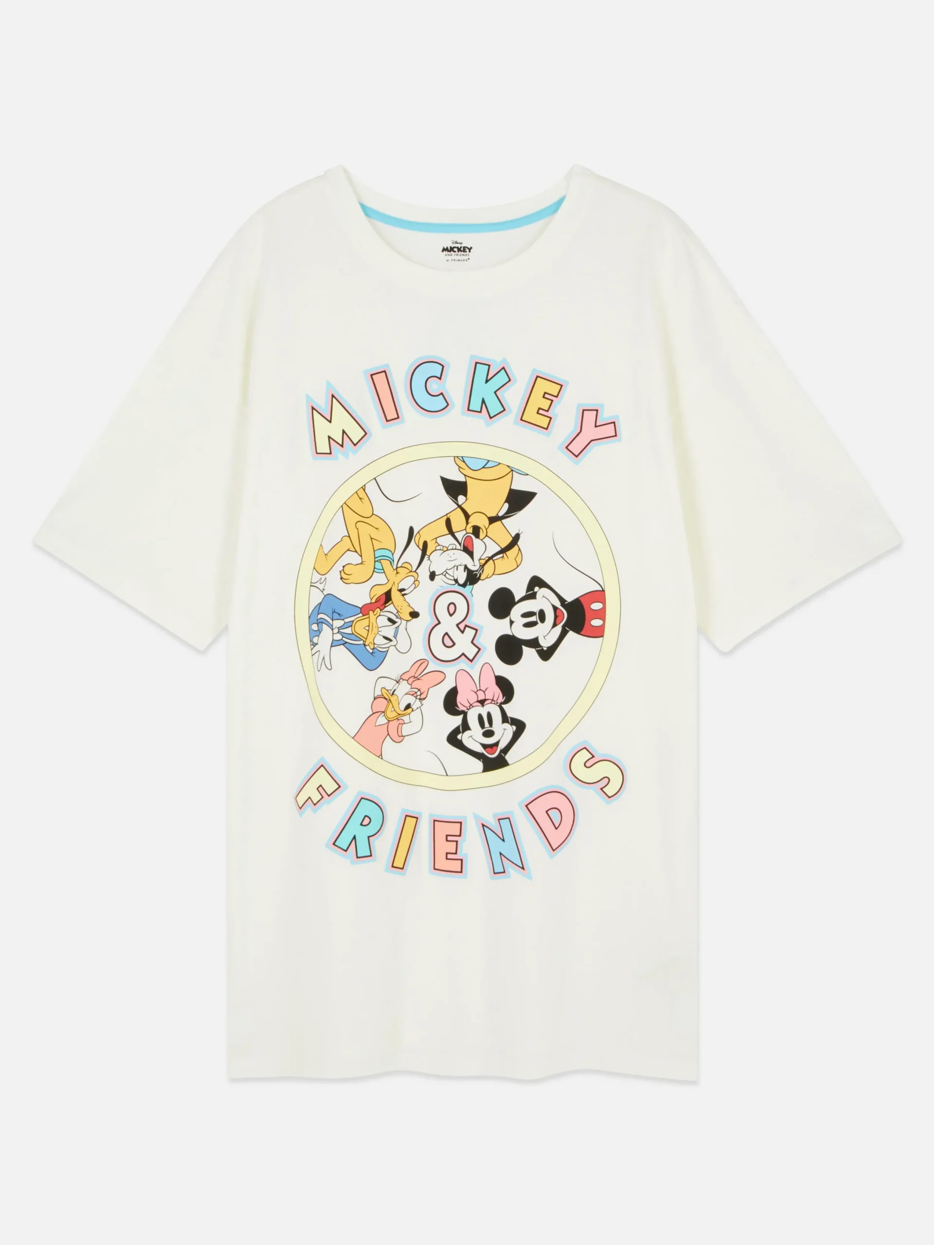 Schlafshirts Und Nachthemden|Primark „Disney Micky Maus Und Freunde“ Schlaf-T-Shirt Elfenbeinfarben