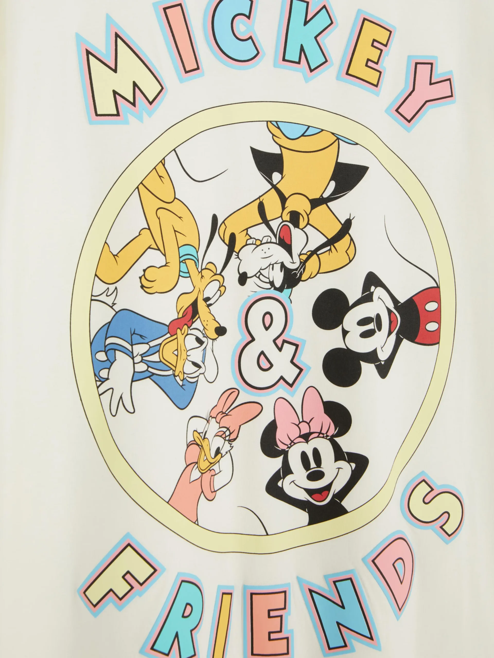 Schlafshirts Und Nachthemden|Primark „Disney Micky Maus Und Freunde“ Schlaf-T-Shirt Elfenbeinfarben