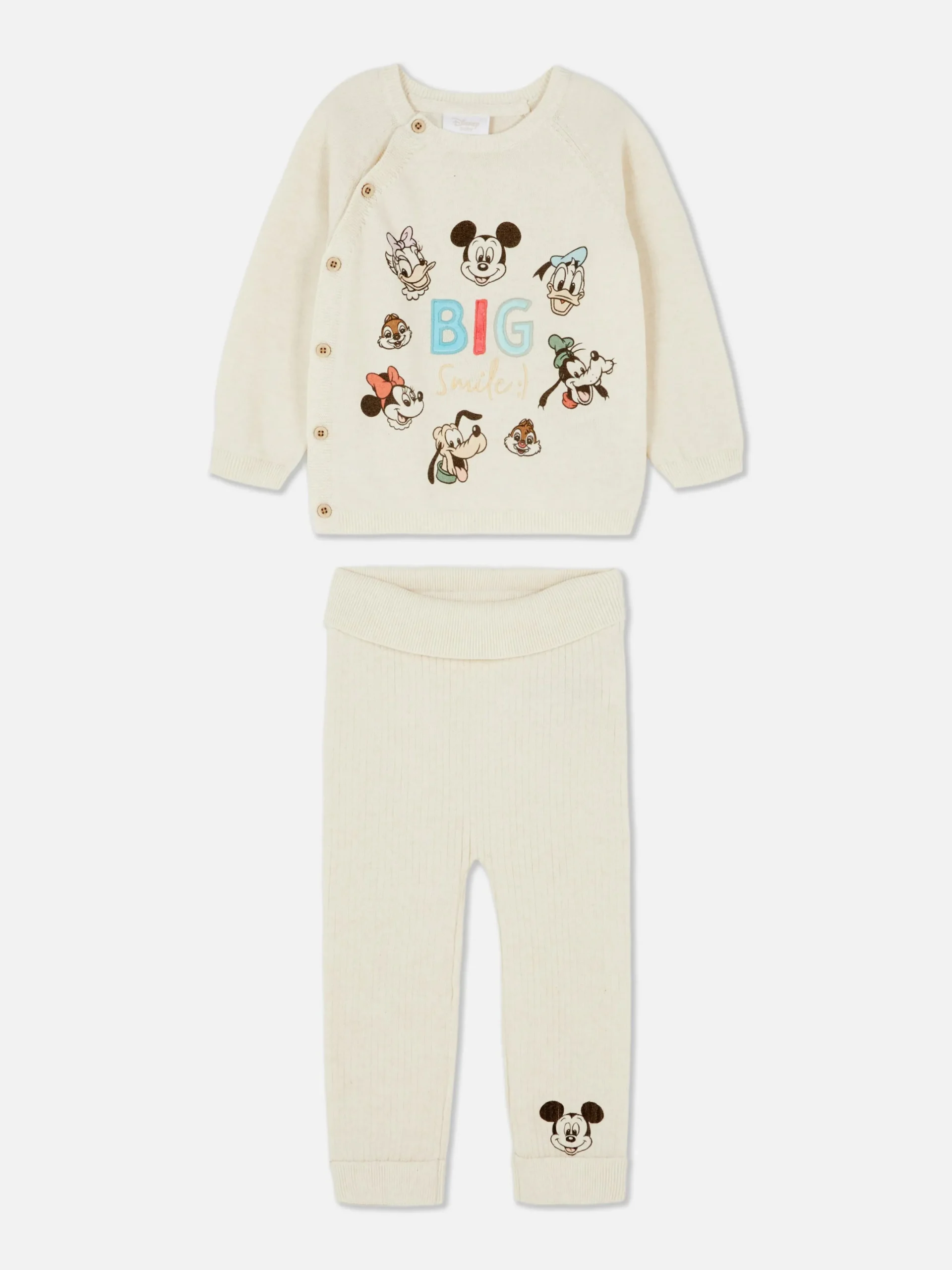Sets Und Outfits|Primark „Disney Micky Maus Und Freunde“ Lounge-Set Weiß