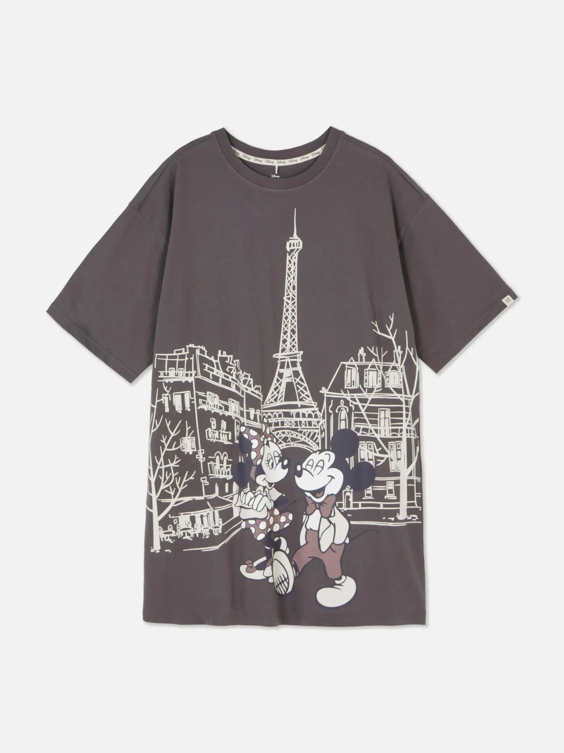 Schlafshirts Und Nachthemden|Primark „Disney Micky Maus Und Minnie Maus“ Schlaf-T-Shirt Anthrazitfarben