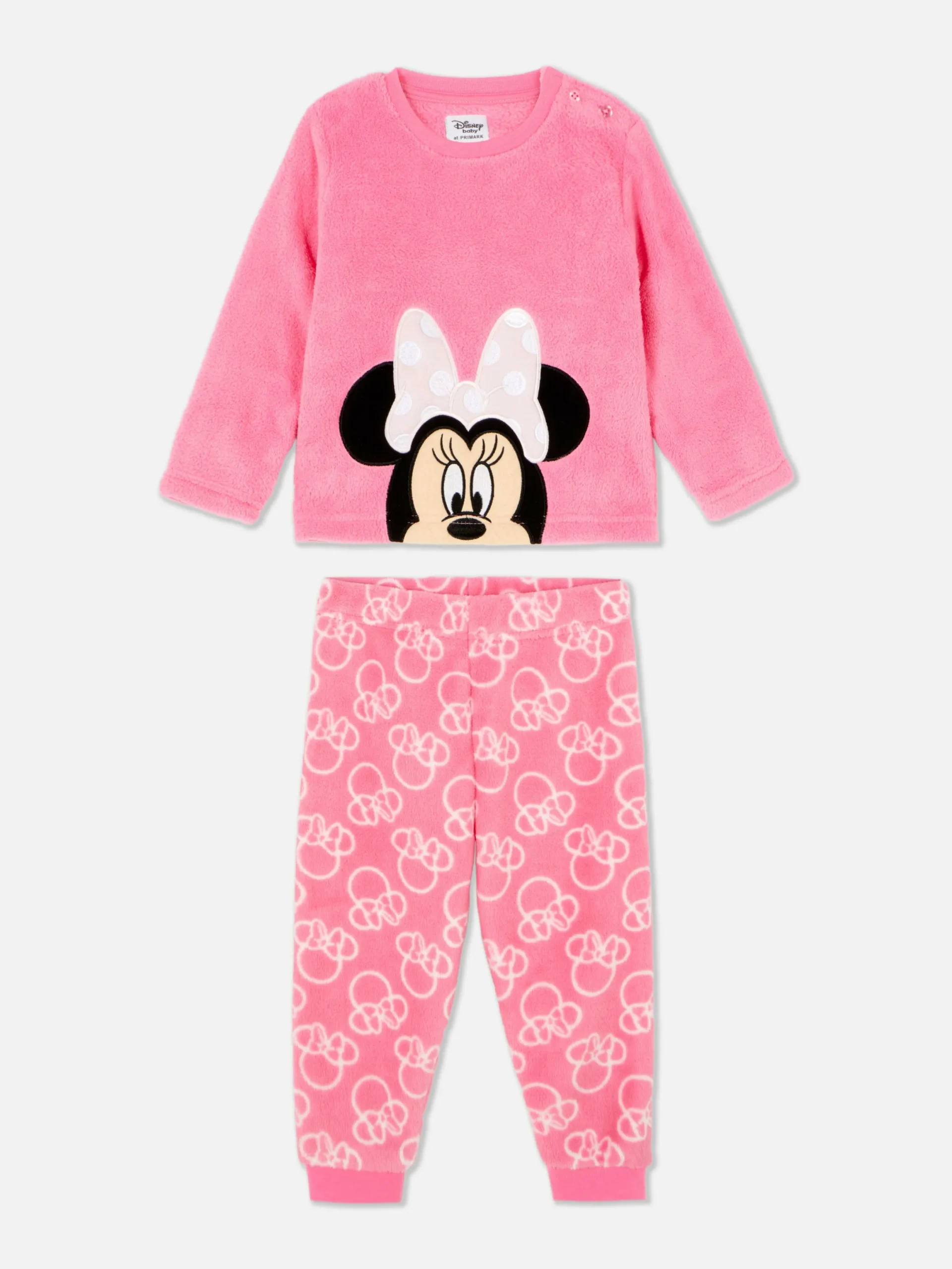 Schlafanzüge Und Nachtwäsche|Primark „Disney Minnie Maus“ Fleece-Schlafanzug Rosa