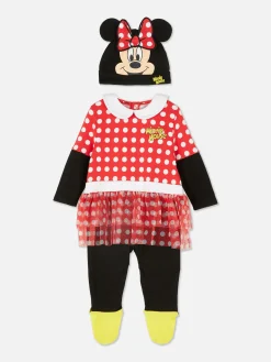 Sets Und Outfits|Primark „Disney Minnie Maus“ Schlafanzug Und Mütze Im Set Rot