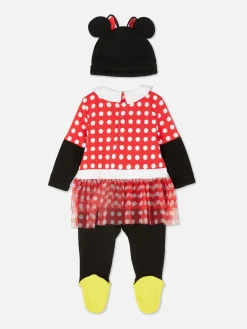 Sets Und Outfits|Primark „Disney Minnie Maus“ Schlafanzug Und Mütze Im Set Rot