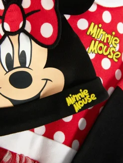 Sets Und Outfits|Primark „Disney Minnie Maus“ Schlafanzug Und Mütze Im Set Rot