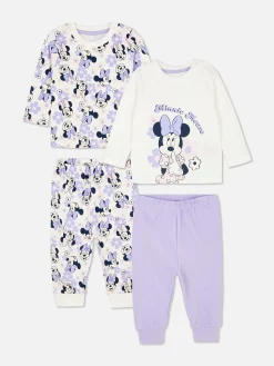 Schlafanzüge Und Nachtwäsche|Primark „Disney Minnie Maus“ Schlafanzug, 2er-Pack Violett