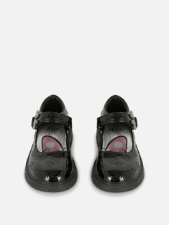 Flache Schuhe|Primark „Disney Minnie Maus“ Schulschuhe In Lackoptik Schwarz