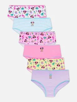 Unterwäsche|Primark „Disney Minnie Maus“ Slips Mit Print, 6er-Pack Multi