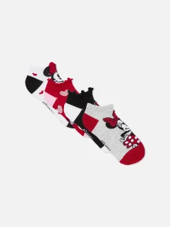 Socken Und Strumpfhosen|Primark „Disney Minnie Maus“ Sneakersocken, 4er-Pack Rot