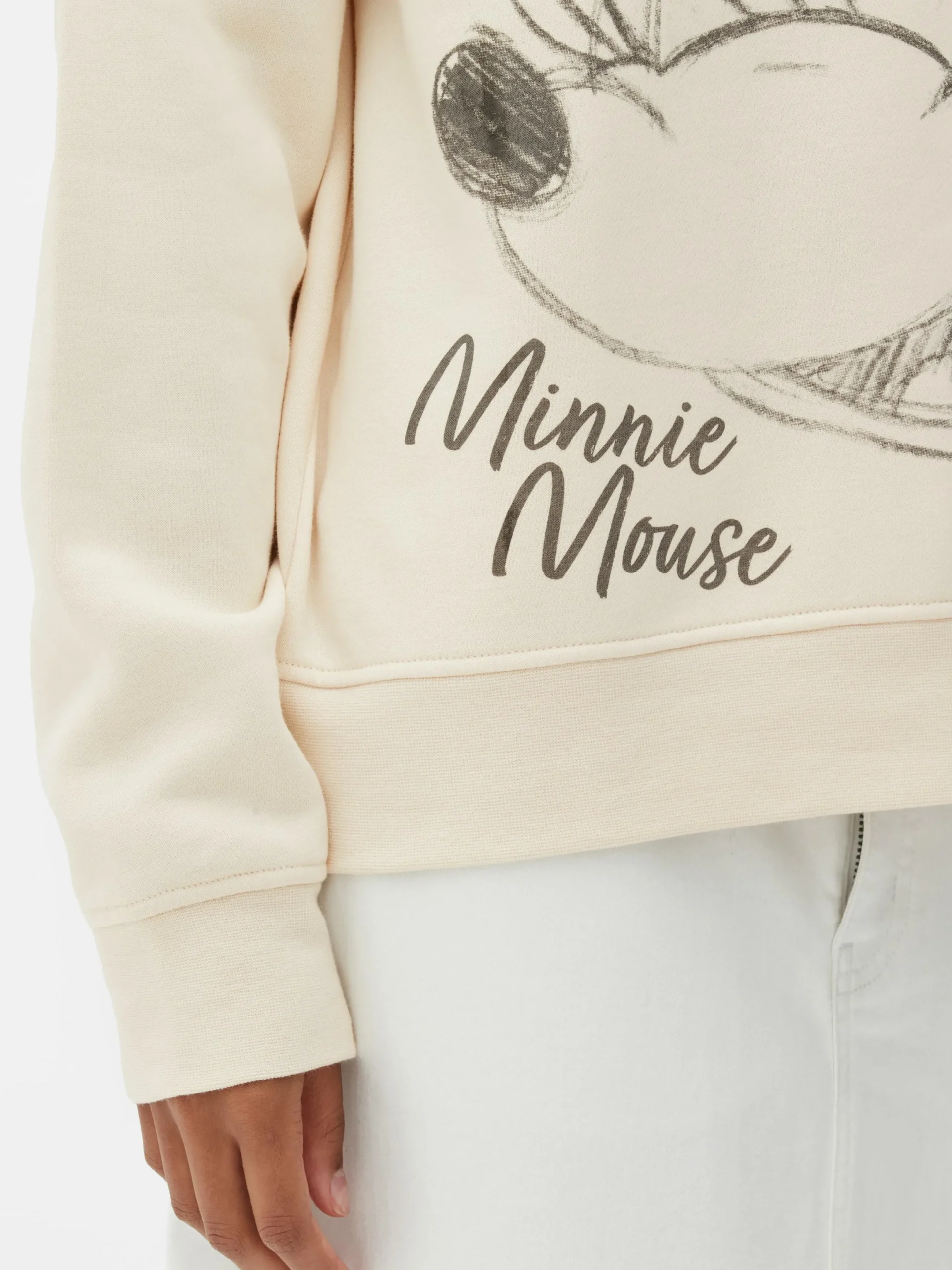Hoodies Und Sweatshirts|Primark „Disney Minnie Maus“ Sweatshirt Cremefarben
