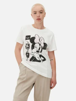 Tops Und T-Shirts|Primark „Disney Minnie Maus“ T-Shirt Mit Grafik Weiß