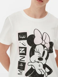 Tops Und T-Shirts|Primark „Disney Minnie Maus“ T-Shirt Mit Grafik Weiß