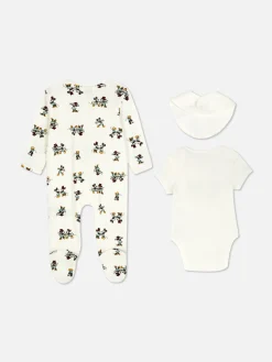 Sets Und Outfits|Primark „Disney“ Schlafanzug, Bodysuit Und Lätzchen Im Set Elfenbeinfarben