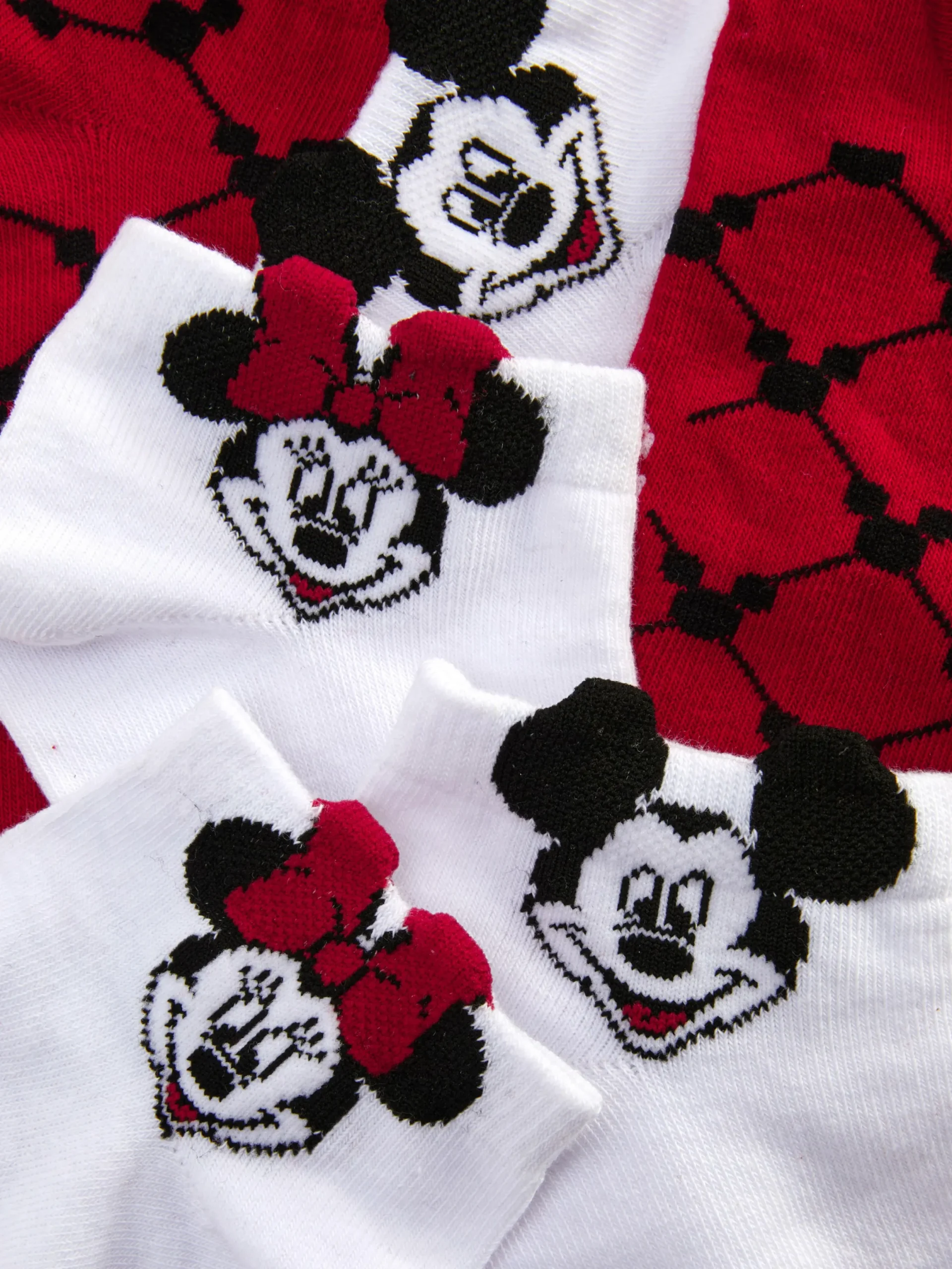 Socken|Primark „Disney“ Sneakersocken, 3er-Pack Weiß