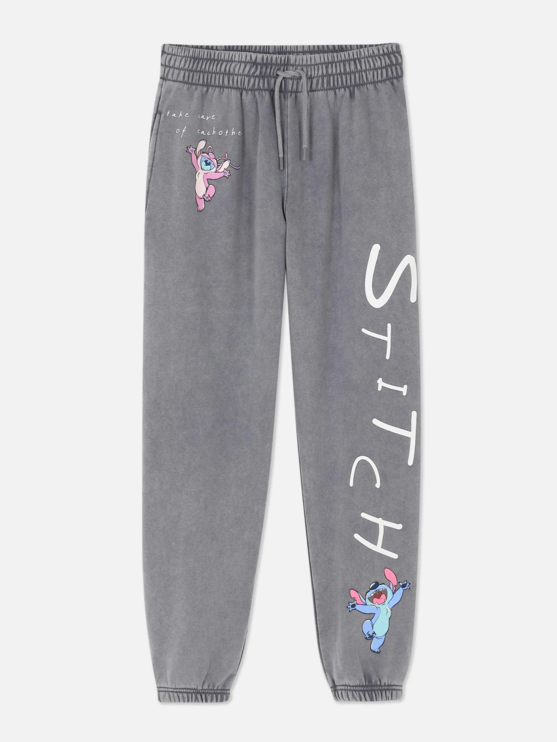 Jogginghosen|Primark „Disney Stitch & Angel“ Jogginghose Anthrazitfarben