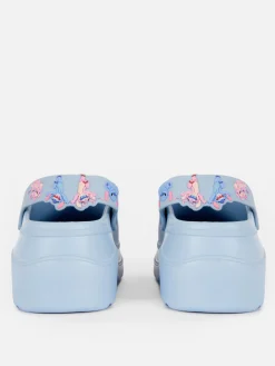 Flipflops Und Badesandalen|Primark „Disney Stitch & Angel“ Plateau-Clogs Blau