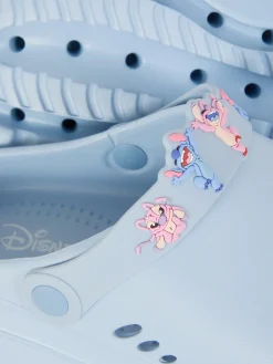 Flipflops Und Badesandalen|Primark „Disney Stitch & Angel“ Plateau-Clogs Blau