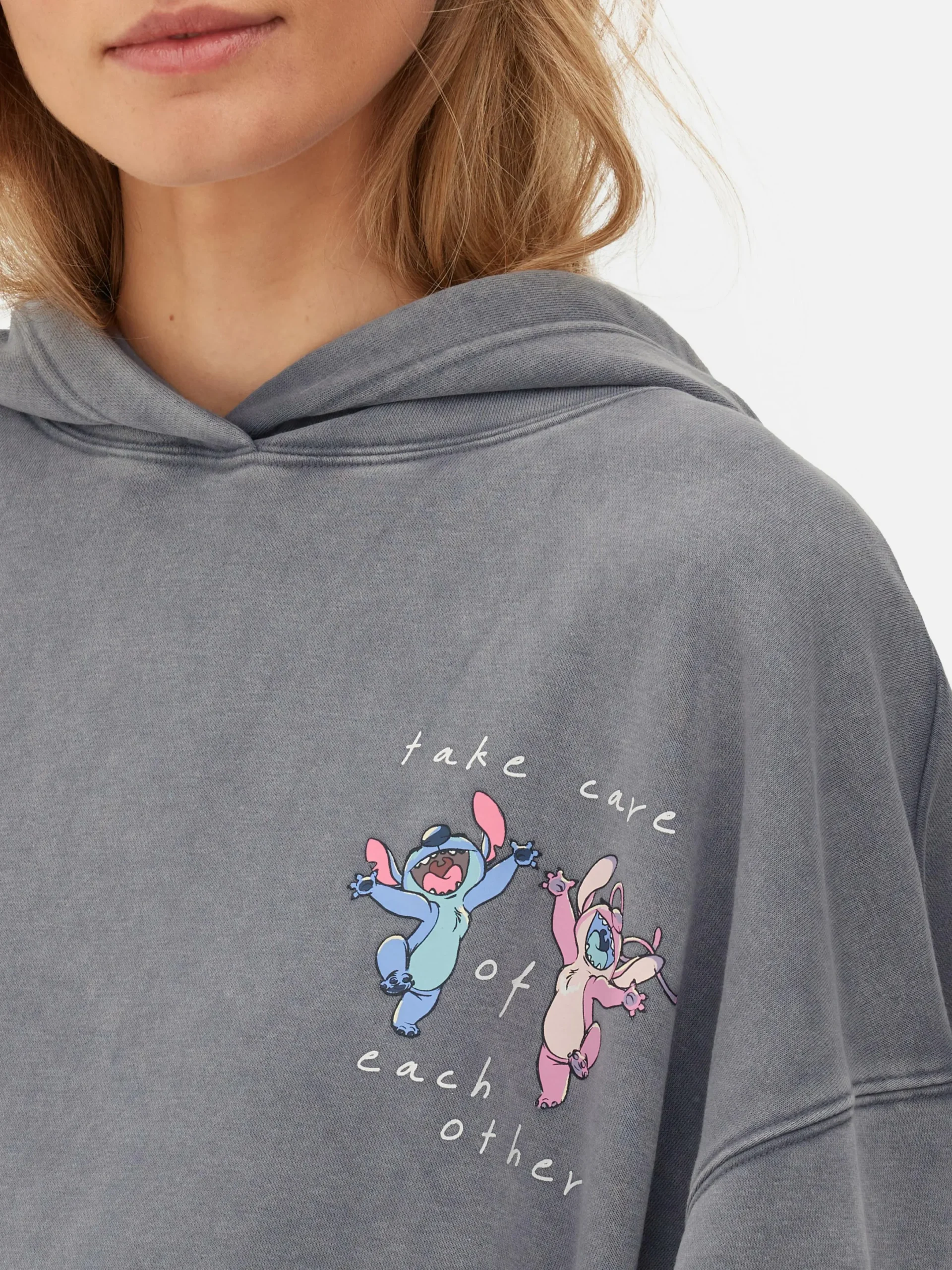 Hoodies Und Sweatshirts|Primark „Disney Stitch & Engel“ Hoodie Zum Kombinieren Anthrazitfarben