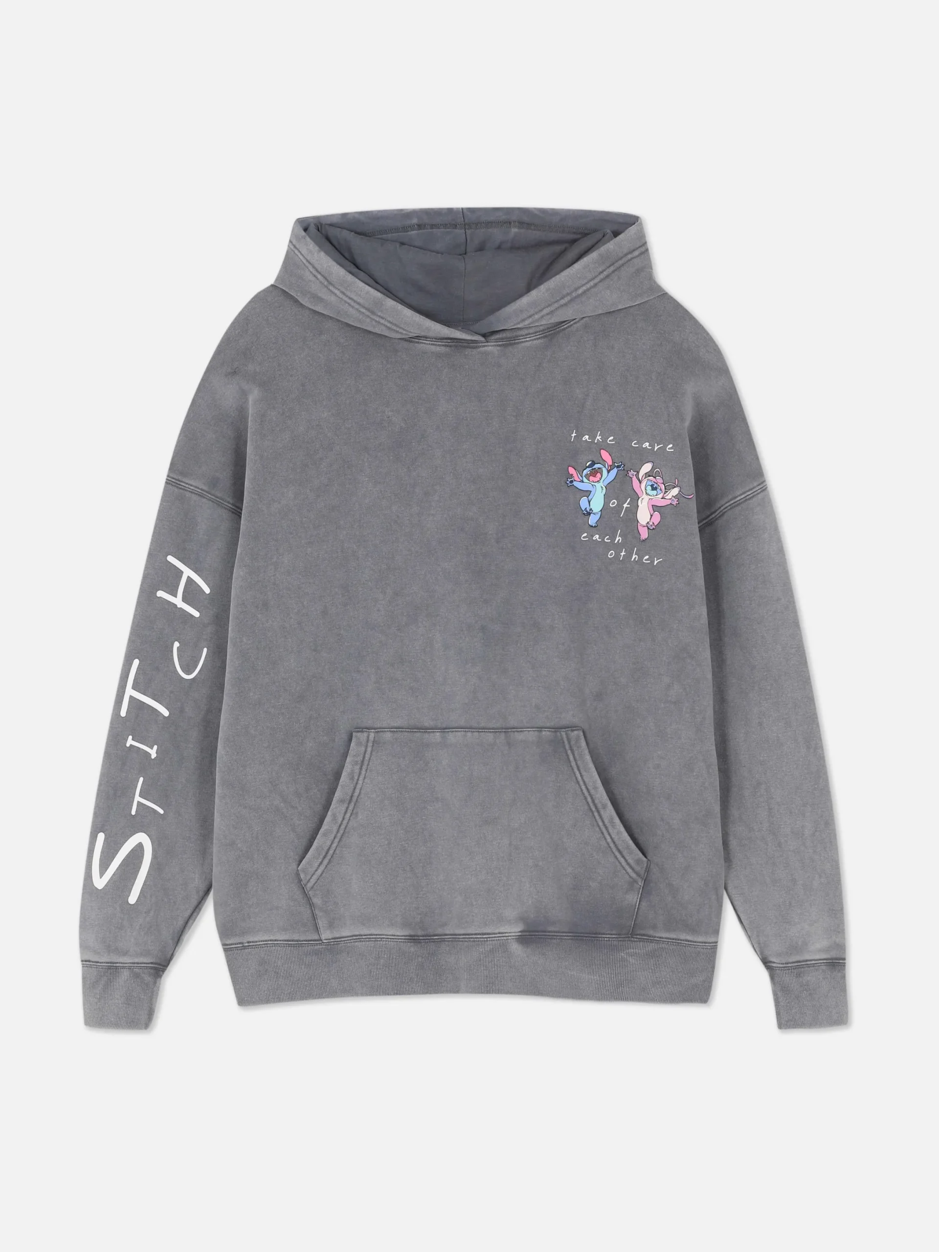 Hoodies Und Sweatshirts|Primark „Disney Stitch & Engel“ Hoodie Zum Kombinieren Anthrazitfarben