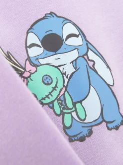 Hoodies Und Sweatshirts|Primark „Disney Stitch & Engel“ Sweatshirt Mit Rundhalsausschnitt Violett