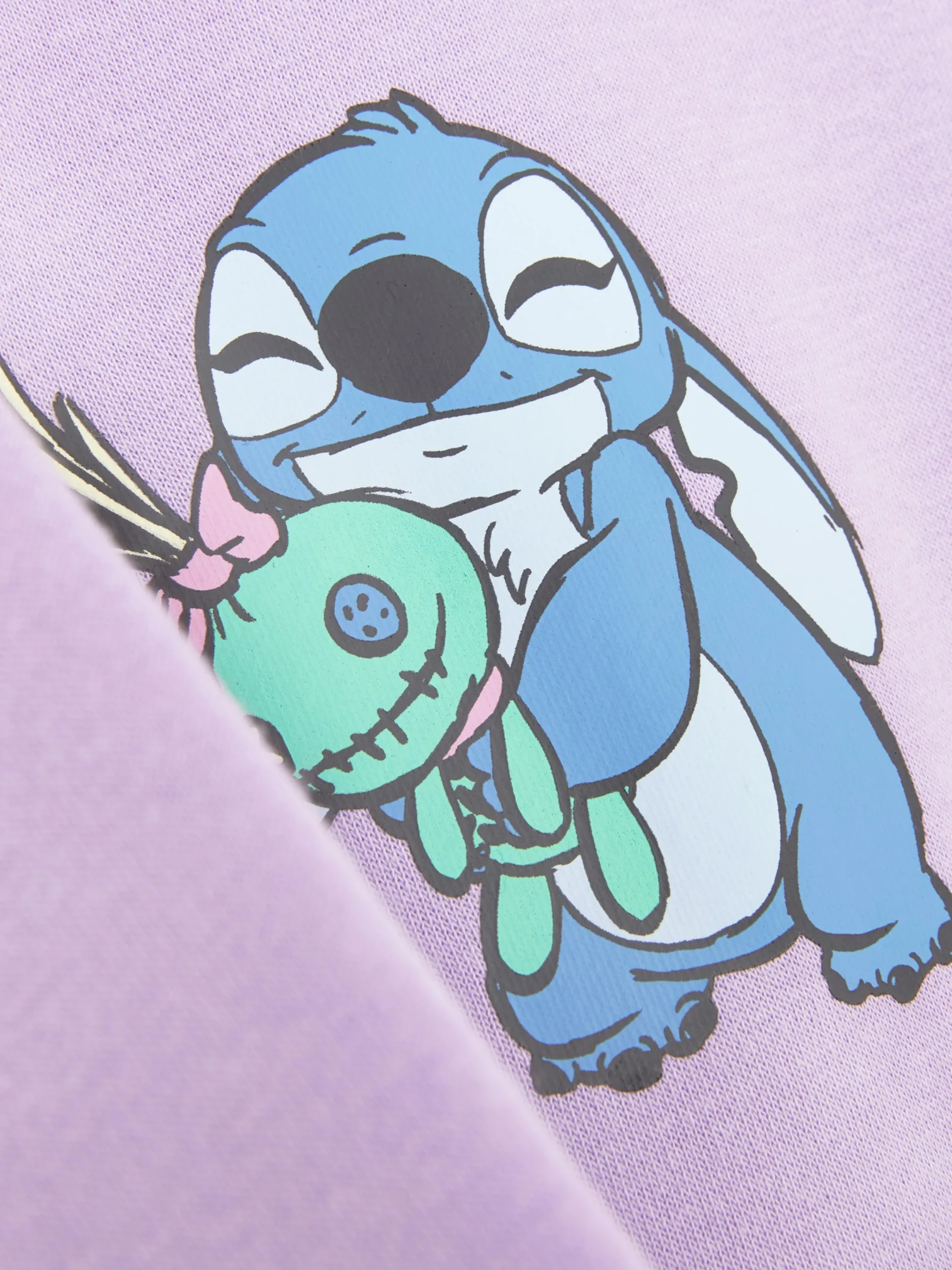 Hoodies Und Sweatshirts|Primark „Disney Stitch & Engel“ Sweatshirt Mit Rundhalsausschnitt Violett