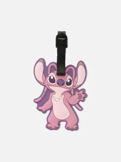Reiseaccessoires|Primark „Disney Stitch Engel“ Gepäckanhänger Rosa