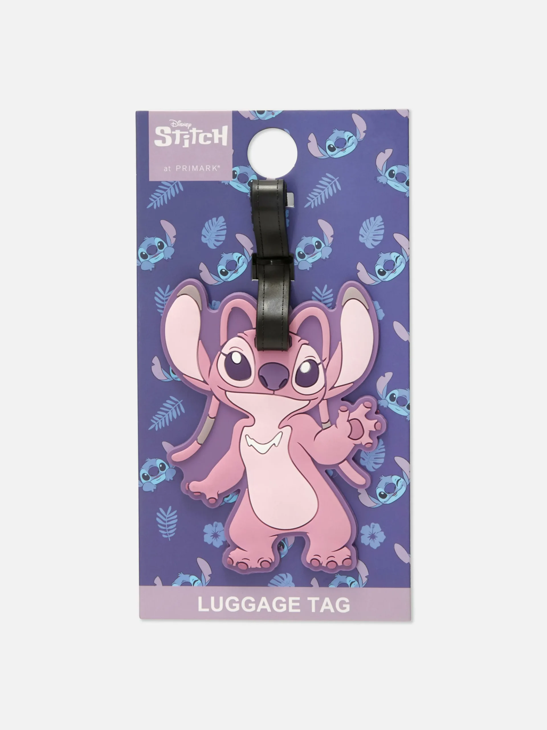 Reiseaccessoires|Primark „Disney Stitch Engel“ Gepäckanhänger Rosa