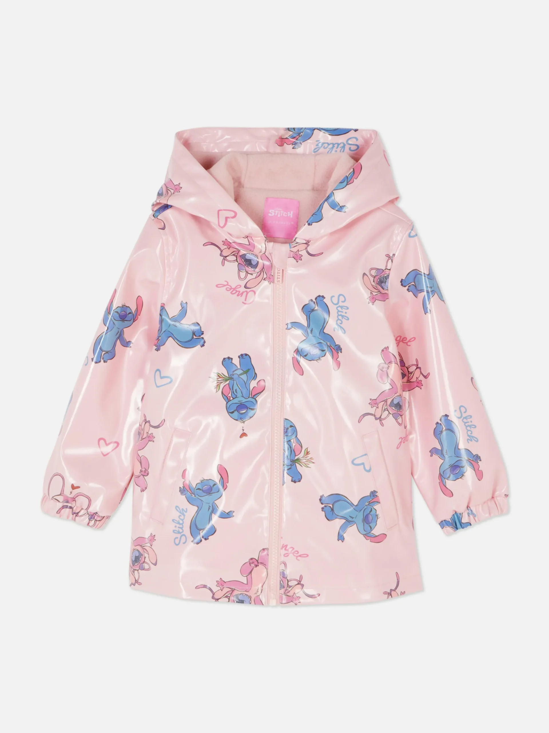 Jacken Und Mäntel|Primark „Disney Stitch“ Regenjacke Rosa