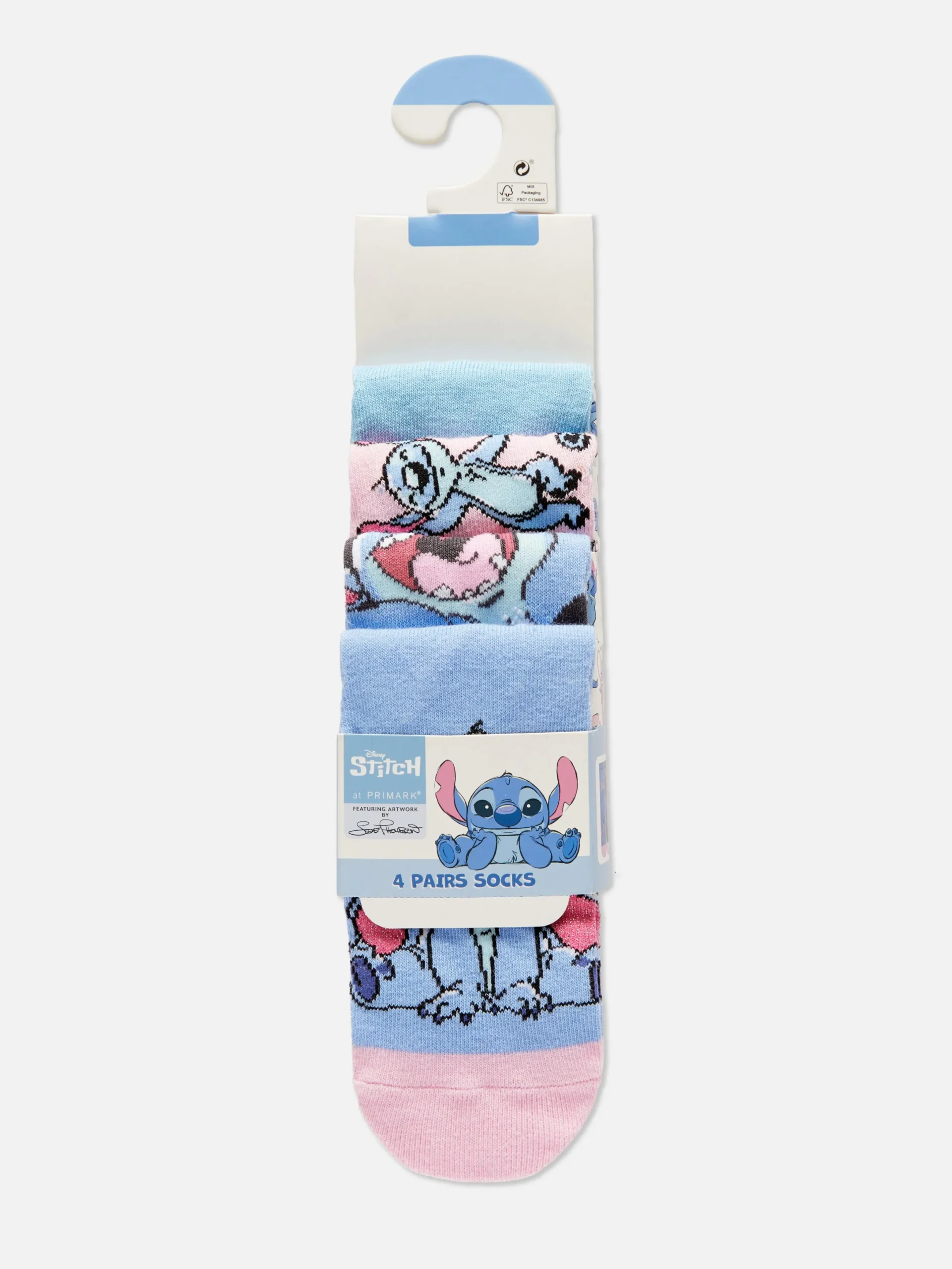 Socken Und Strumpfhosen|Primark „Disney Stitch“ Söckchen, 4er-Pack Blau