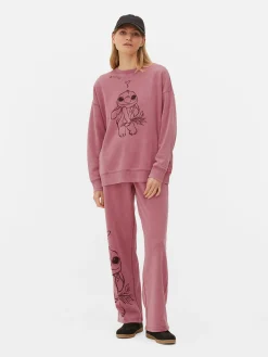 Hoodies Und Sweatshirts|Primark „Disney Stitch“ Sweatshirt Zum Kombinieren Rosa