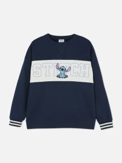 Hoodies Und Sweatshirts|Primark „Disney Stitch“ Sweatshirt Mit Kontrasttext Marineblau