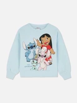 Hoodies Und Sweatshirts|Primark „Disney Stitch“ Sweatshirt Mit Rundhalsausschnitt Hellblau