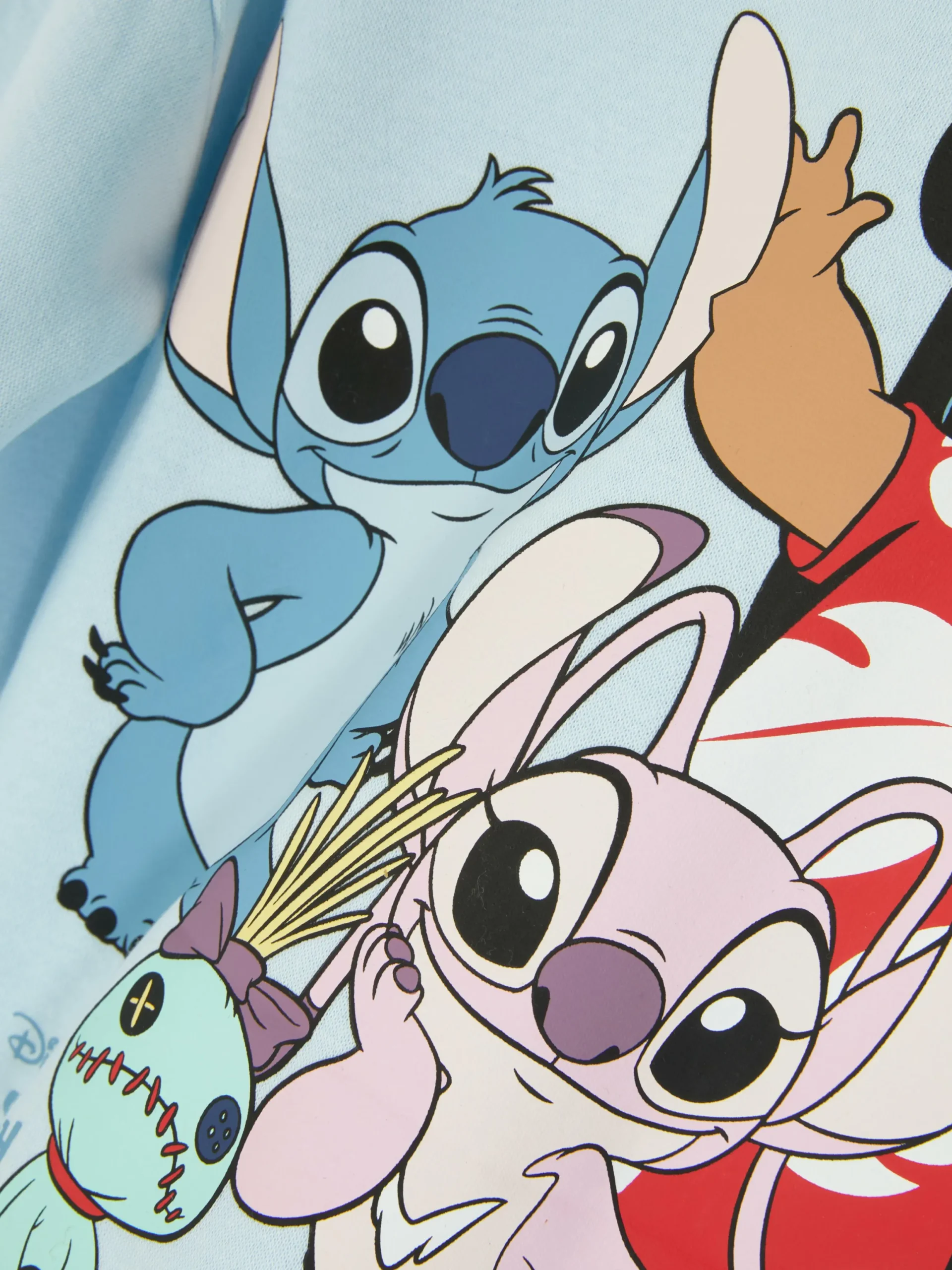 Hoodies Und Sweatshirts|Primark „Disney Stitch“ Sweatshirt Mit Rundhalsausschnitt Hellblau
