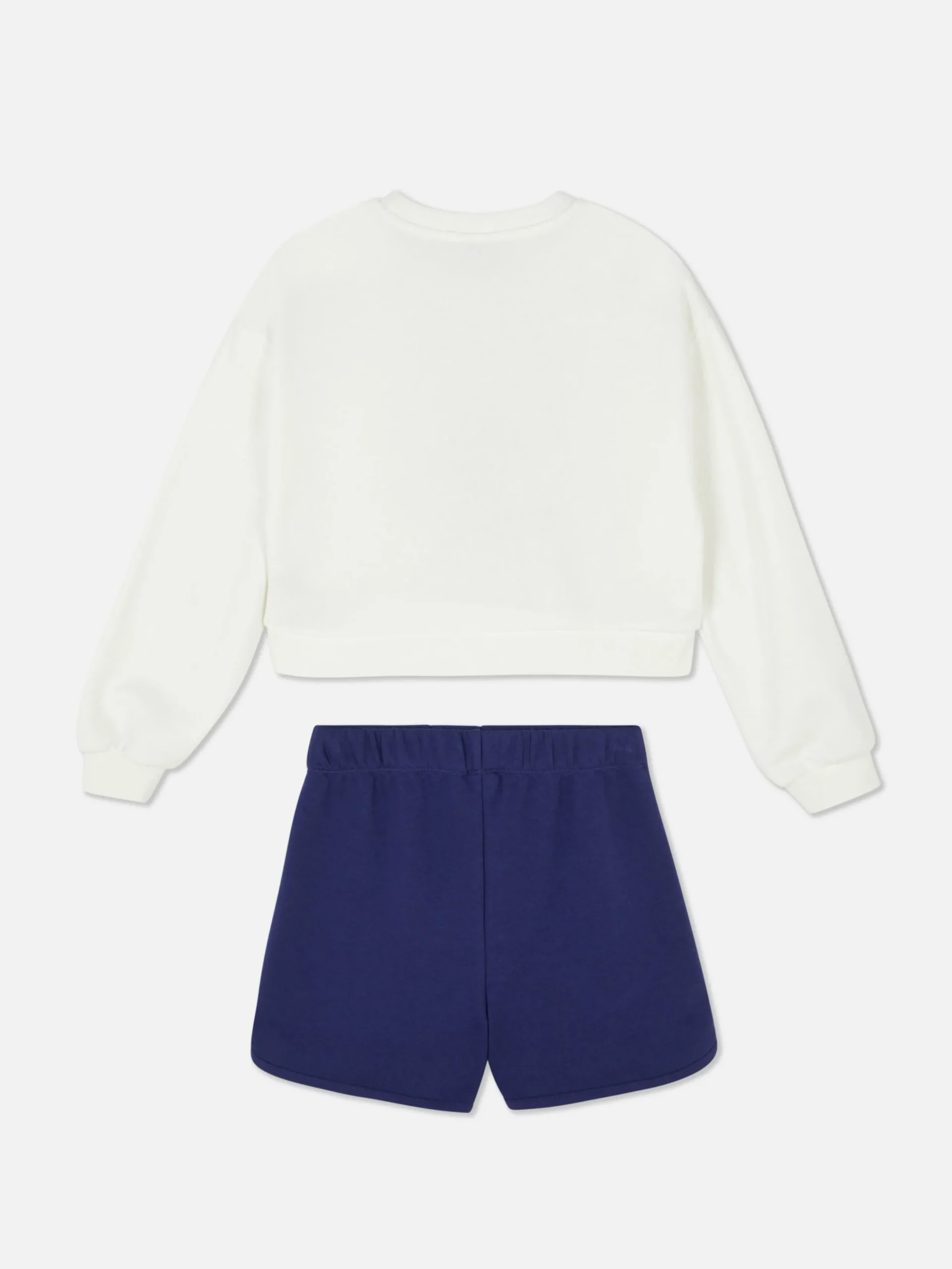 Hoodies Und Sweatshirts|Sets Und Outfits|Primark „Disney Stitch“ Sweatshirt Und Shorts Im Set Weiß