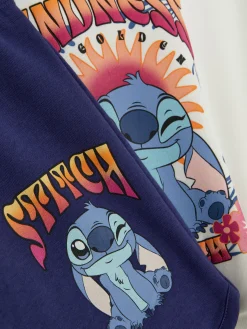 Hoodies Und Sweatshirts|Sets Und Outfits|Primark „Disney Stitch“ Sweatshirt Und Shorts Im Set Weiß