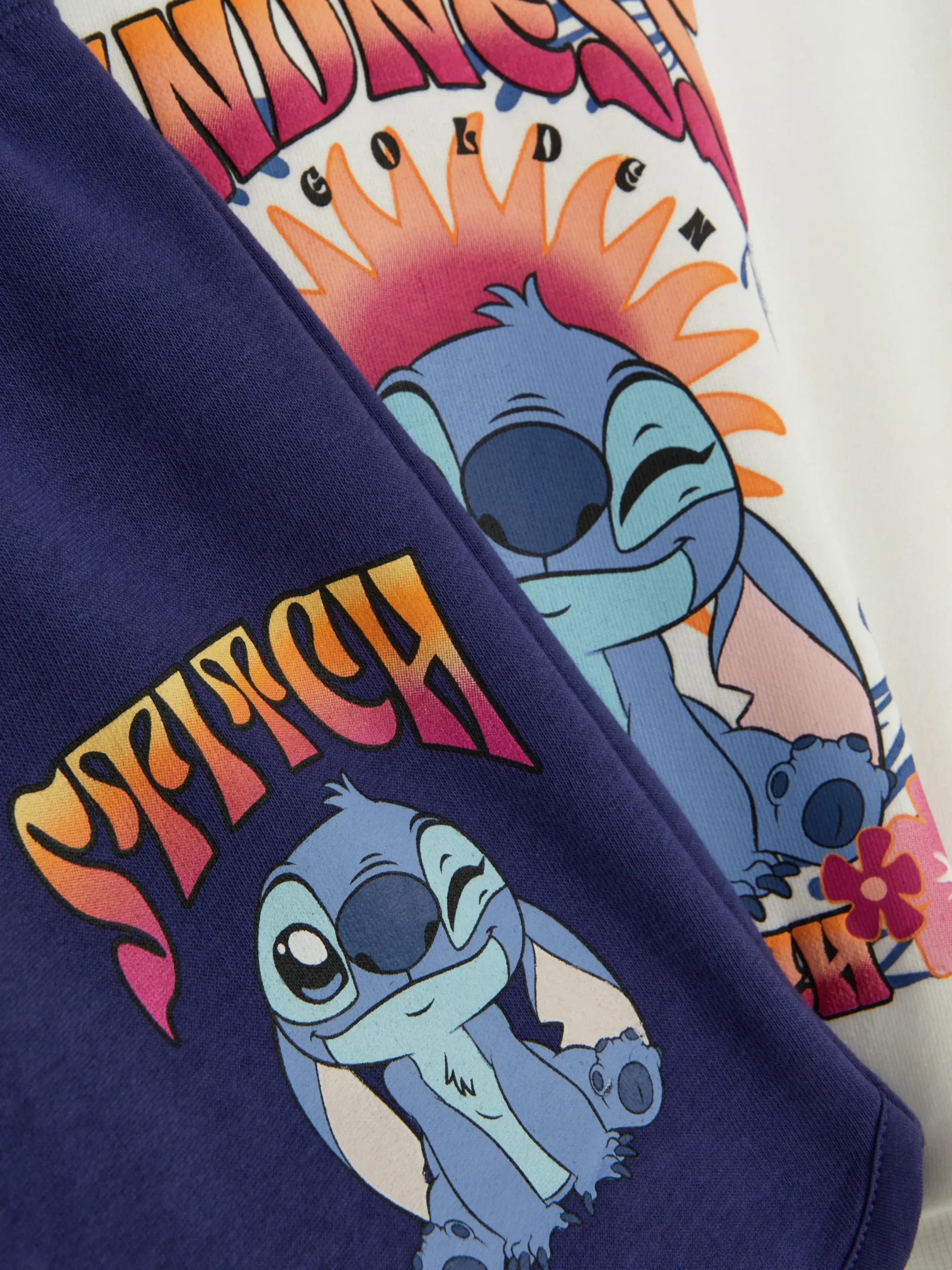 Hoodies Und Sweatshirts|Sets Und Outfits|Primark „Disney Stitch“ Sweatshirt Und Shorts Im Set Weiß