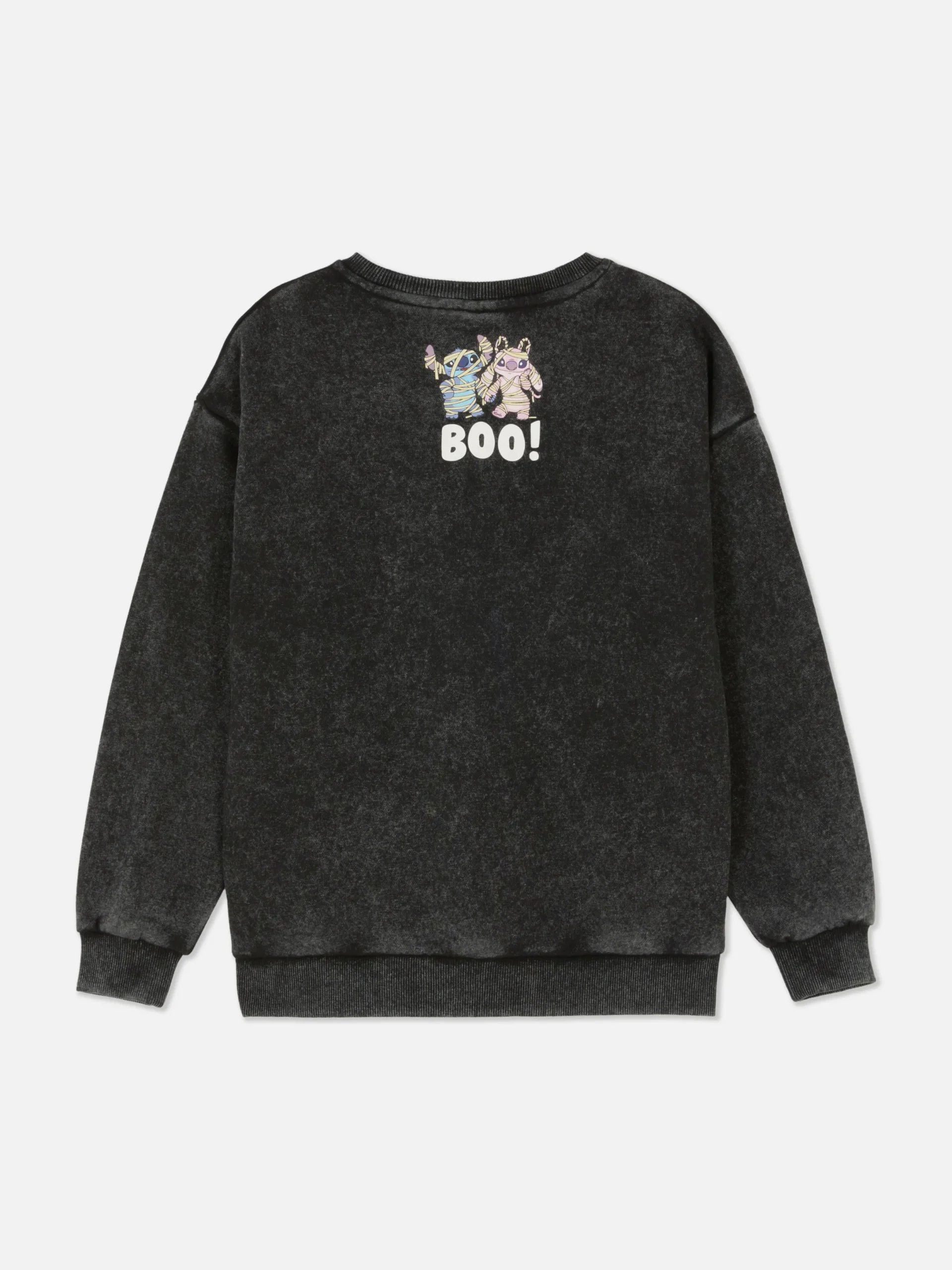 Halloween Alle|Hoodies Und Sweatshirts|Primark „Disney Stitch“ Sweatshirt In Acid-Wash-Optik Anthrazitfarben