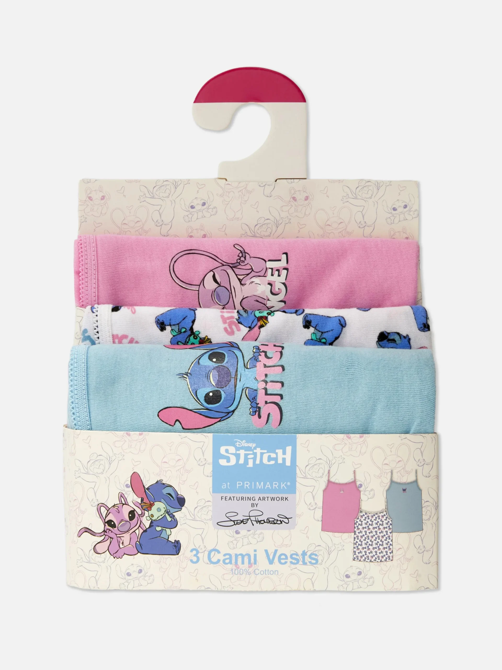 Unterwäsche|Primark „Disney Stitch“ Trägertops, 3er-Pack Multi