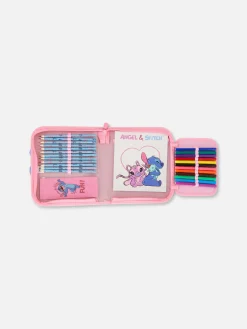 Buntstifte|Primark „Disney Stitch Und Angel“ Schreibwarenset Rosa