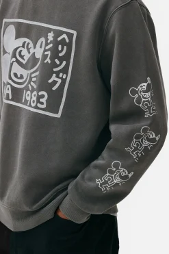 Grafik-T-Shirts Und -Sweatshirts|Hoodies Und Sweatshirts|Primark „Disney“ Sweatshirt In Acid-Wash-Optik Grau