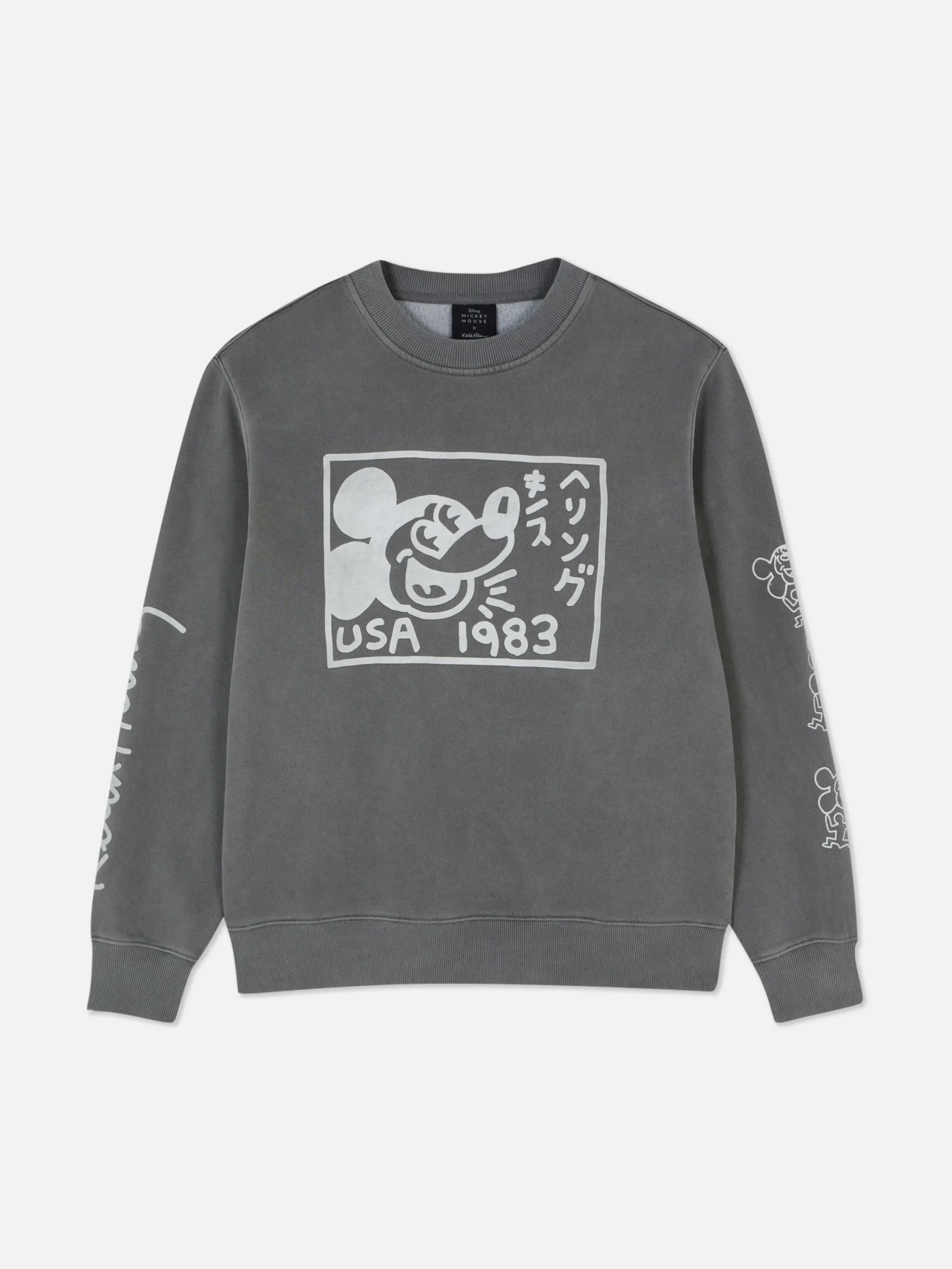 Grafik-T-Shirts Und -Sweatshirts|Hoodies Und Sweatshirts|Primark „Disney“ Sweatshirt In Acid-Wash-Optik Grau