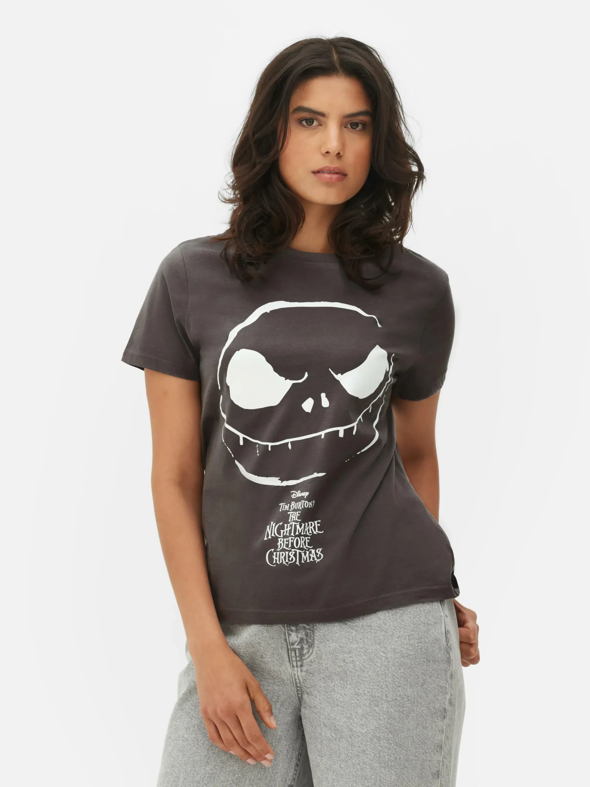 The Nightmare Before Christmas|Tops Und T-Shirts|Primark „Disney The Nightmare Before Christmas“ T-Shirt Anthrazitfarben