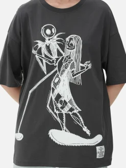The Nightmare Before Christmas|Halloween Alle|Primark „Disney The Nightmare Before Christmas“ T-Shirt Im Oversized-Look Anthrazitfarben