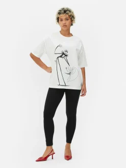 The Nightmare Before Christmas|Halloween Alle|Primark „Disney The Nightmare Before Christmas“ T-Shirt Im Oversized-Look Weiß