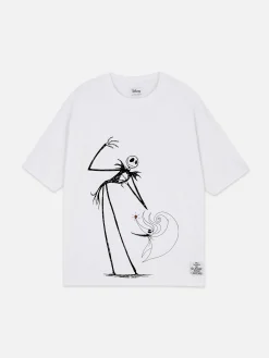 The Nightmare Before Christmas|Halloween Alle|Primark „Disney The Nightmare Before Christmas“ T-Shirt Im Oversized-Look Weiß